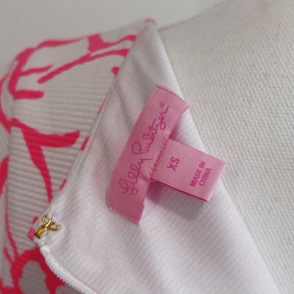 Lilly Pulitzer Pink and White Floral A-Line Dress - Picture 8 of 10